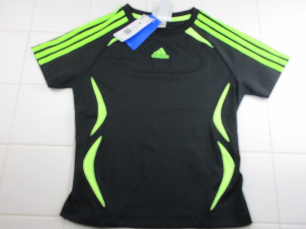 Adidas Orignials JZ6709 TeamGeist Tee Adicolor Black Signal Green Women's Medium